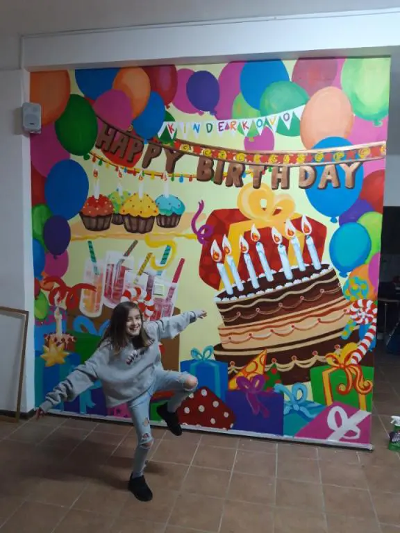 Malba na stenu Detske centrum Kinderkovo 3