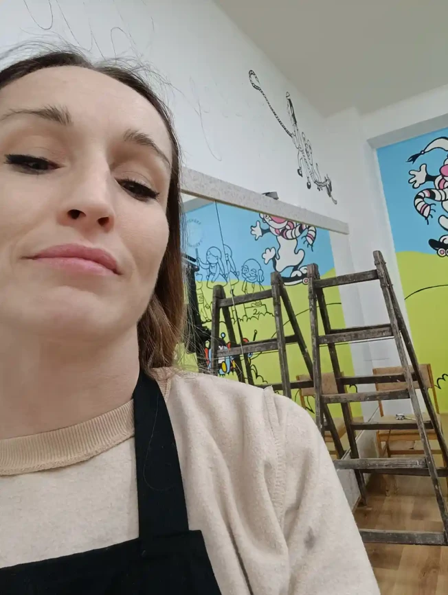 Malba na stenu Detske centrum U huncuta 15