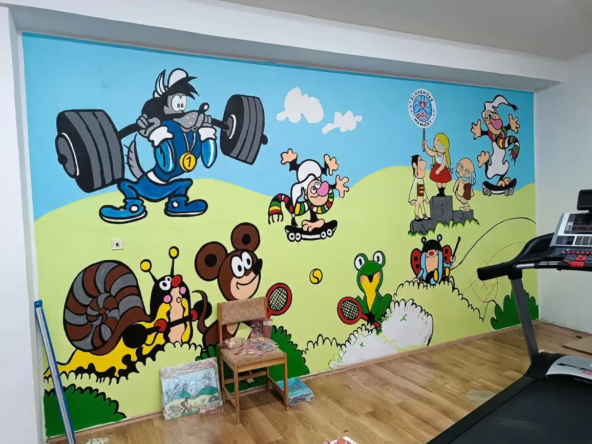 Malba na stenu Detske centrum U huncuta 21