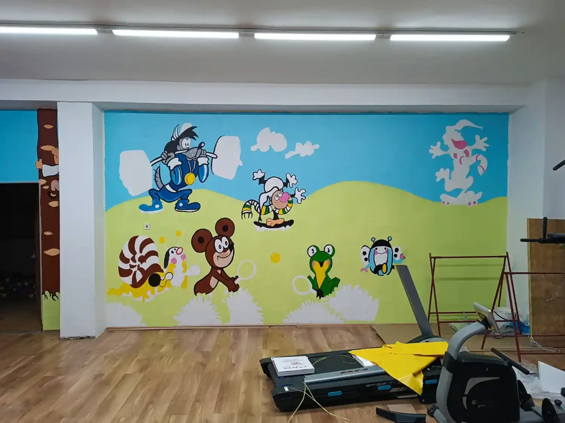 Malba na stenu Detske centrum U huncuta 7