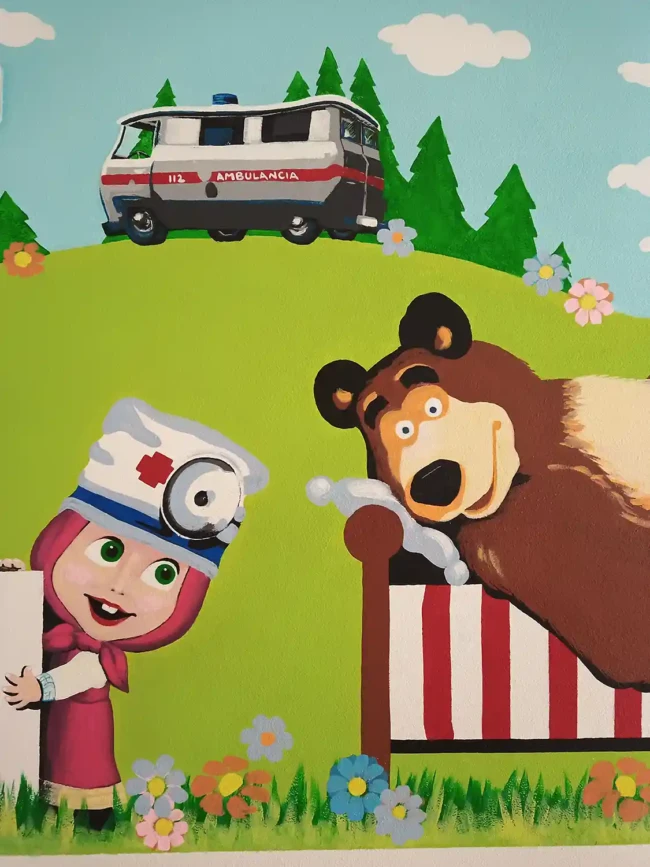 Malba na stenu Pediatria v Humennom 20