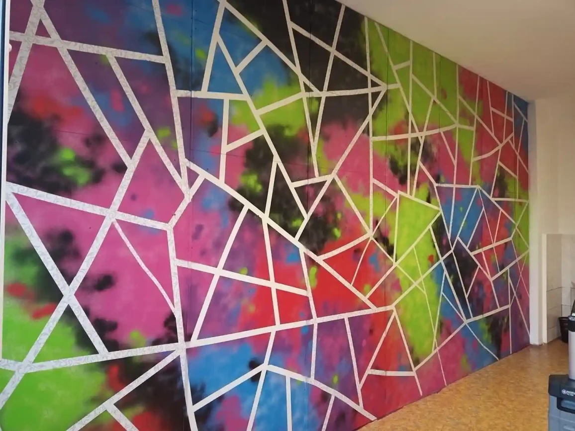 Malba na stenu Tanecna skola Merlin 14