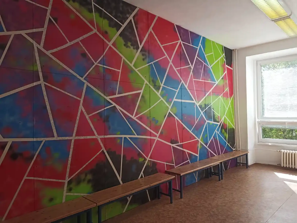 Malba na stenu Tanecna skola Merlin 7
