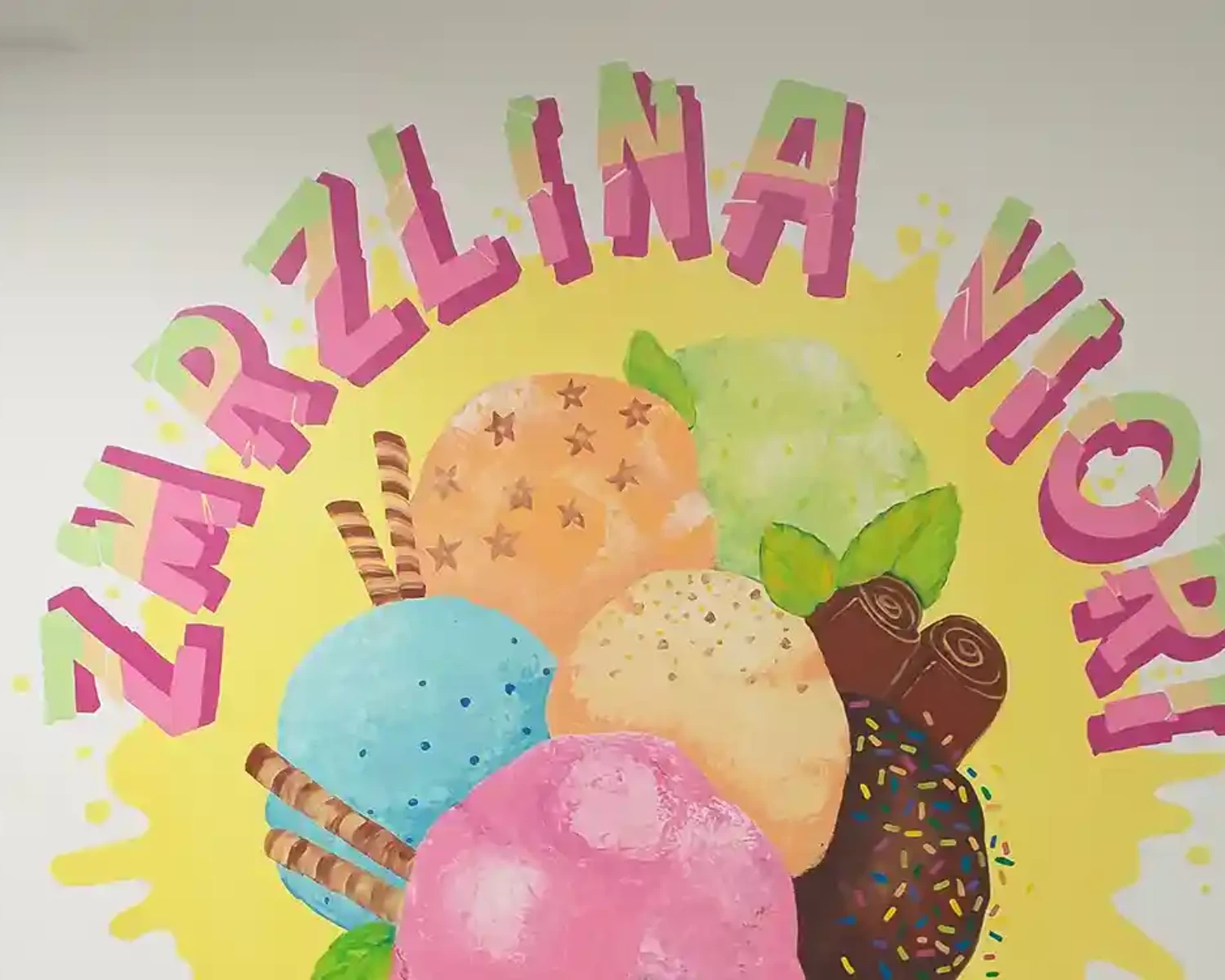 Maľba na stenu - Zmrzlina Viori