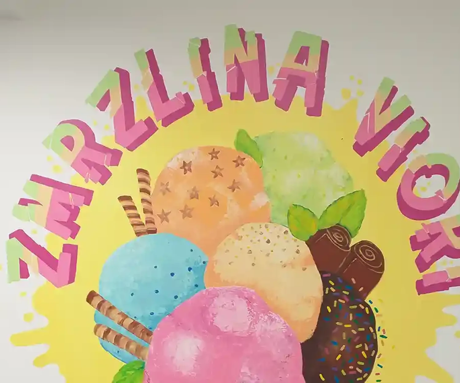 Maľba na stenu - Zmrzlina Viori
